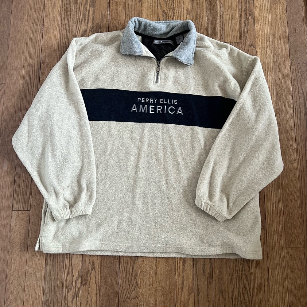 Perry Ellis America Fleece Zip-Up